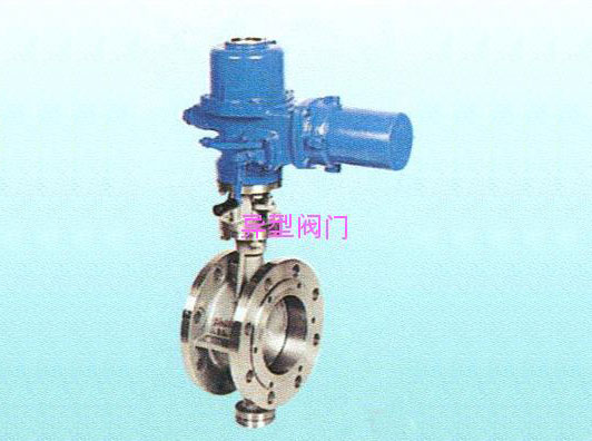 Flanged butterfly valve electric drive